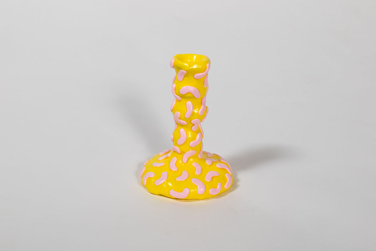236 (yellow with pink candle holder) – Useful Objects